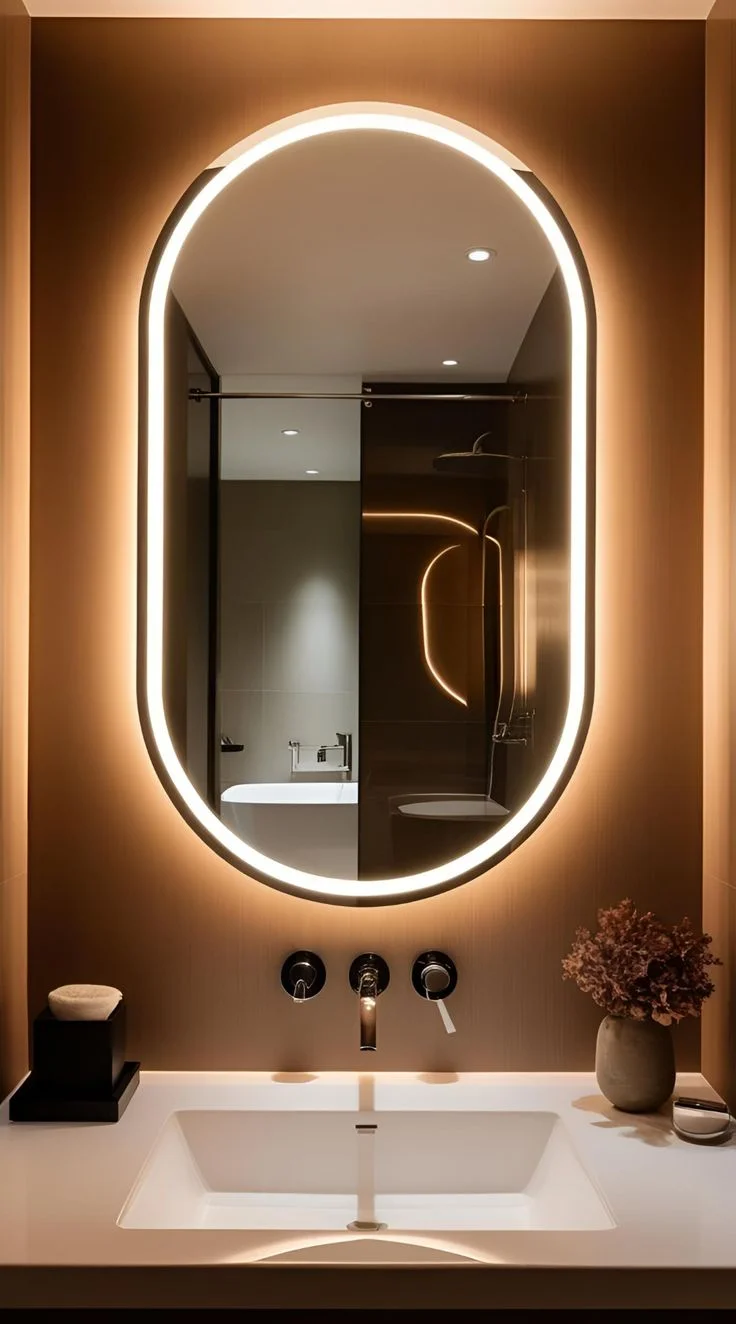 Oval frameless